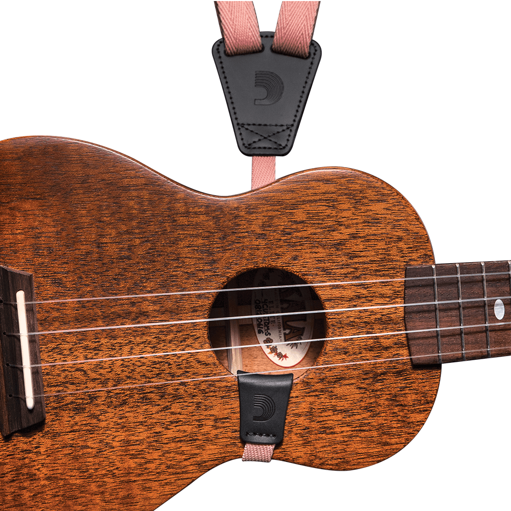 D'Addario Eco Ukulele Strap, Coral
