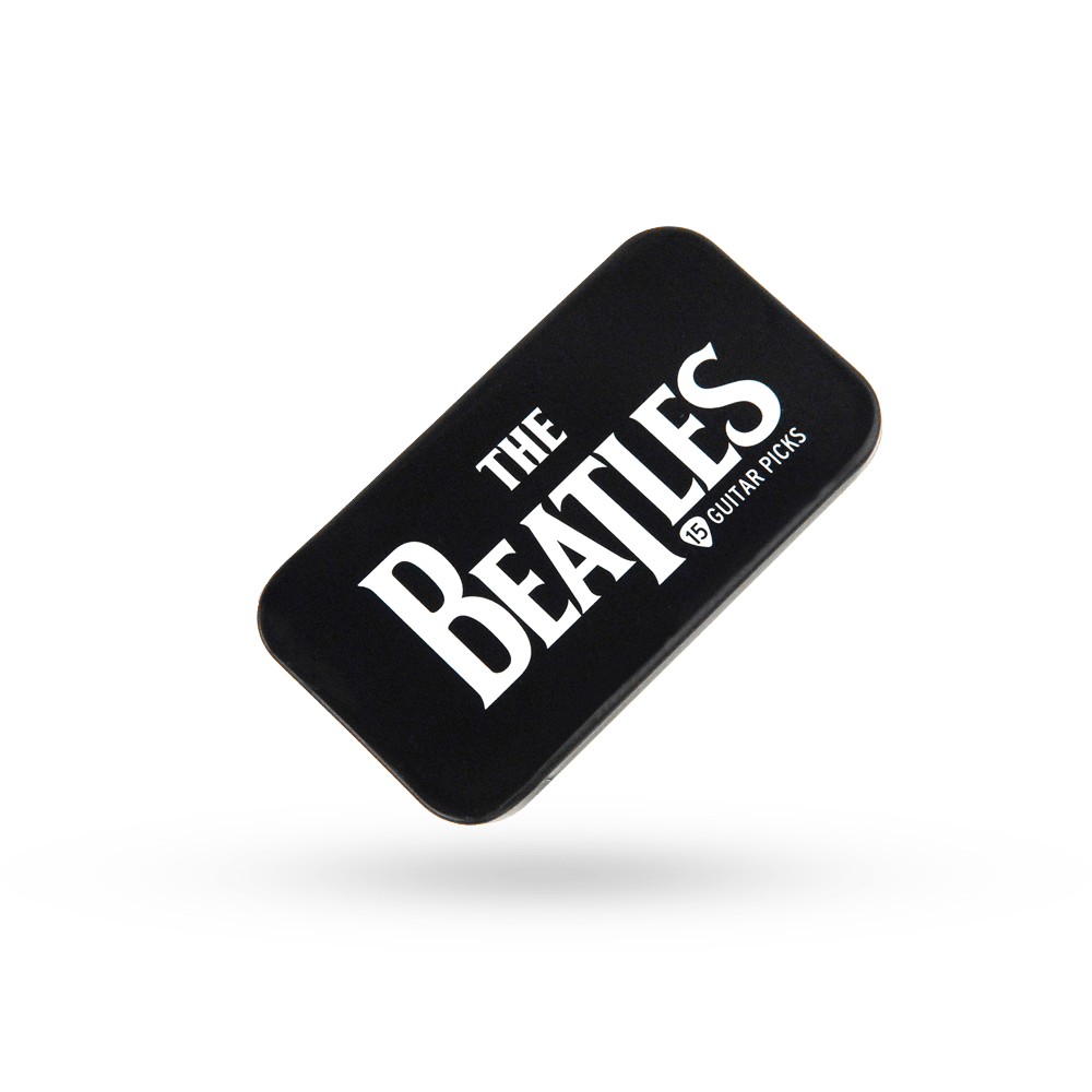 D'Addario Beatles Signature Guitar Pick Tins, Logo, 15 picks