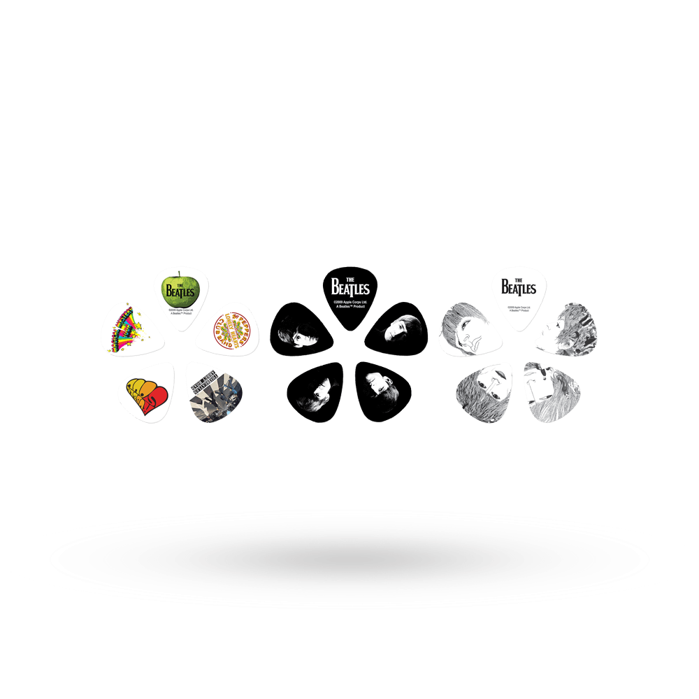 D'Addario Beatles Signature Guitar Pick Tins, Stripes