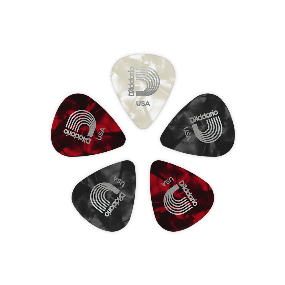 D'Addario Classic Pearl Celluloid Gauge Assortment, 25 Pack