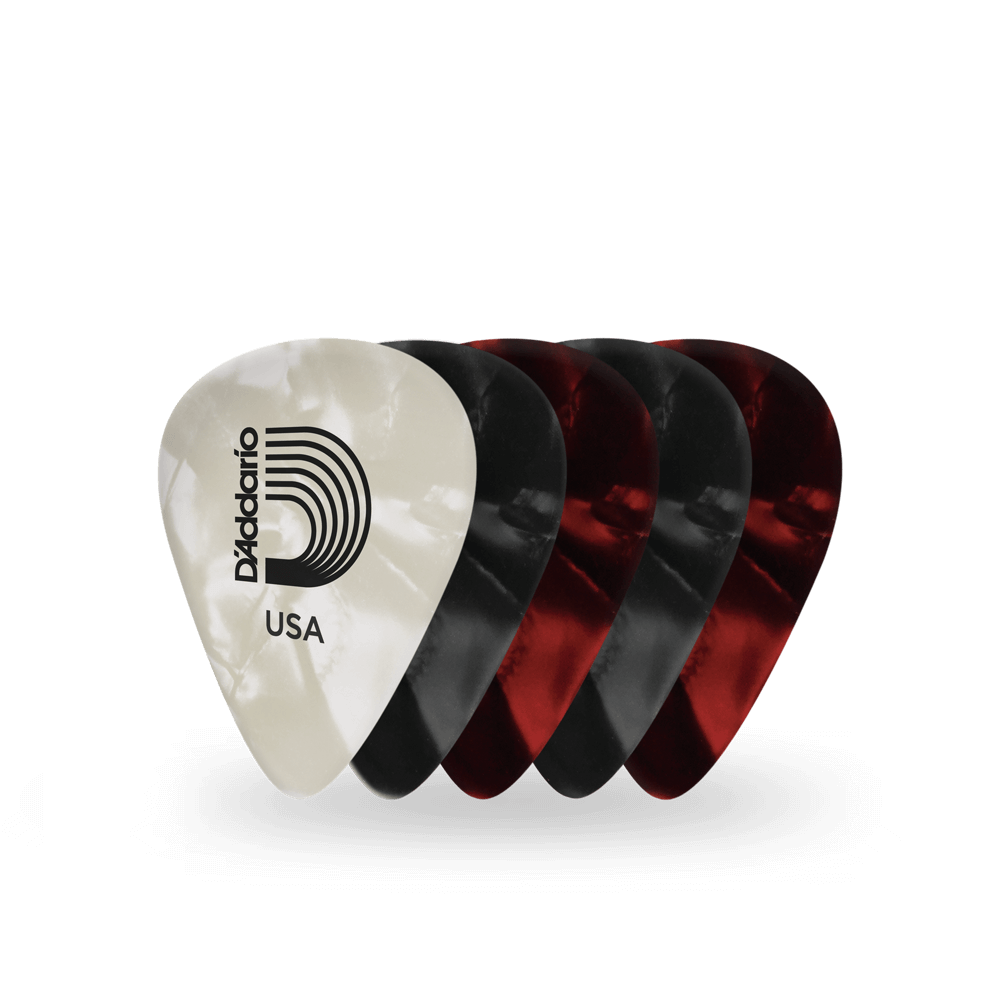 D'Addario Classic Pearl Celluloid Gauge Assortment, 25 Pack