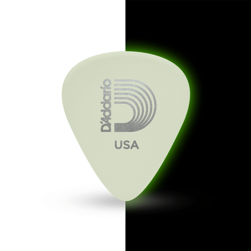 D'Addario Cellu-Glow Guitar Picks, Extra-Heavy, 10 pack