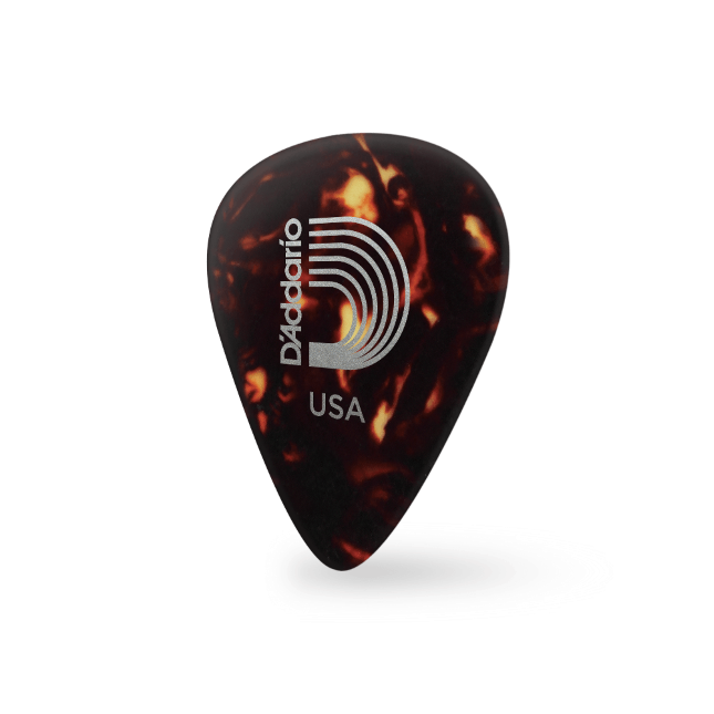 D&#39;Addario Shell-Color Celluloid Guitar Picks, 10 pack, Heavy