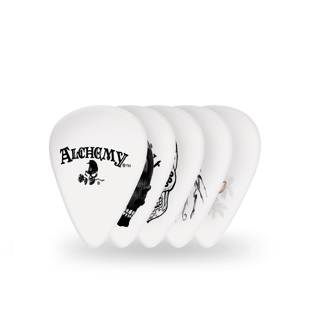 D'Addario Alchemy Picks Skull Collection