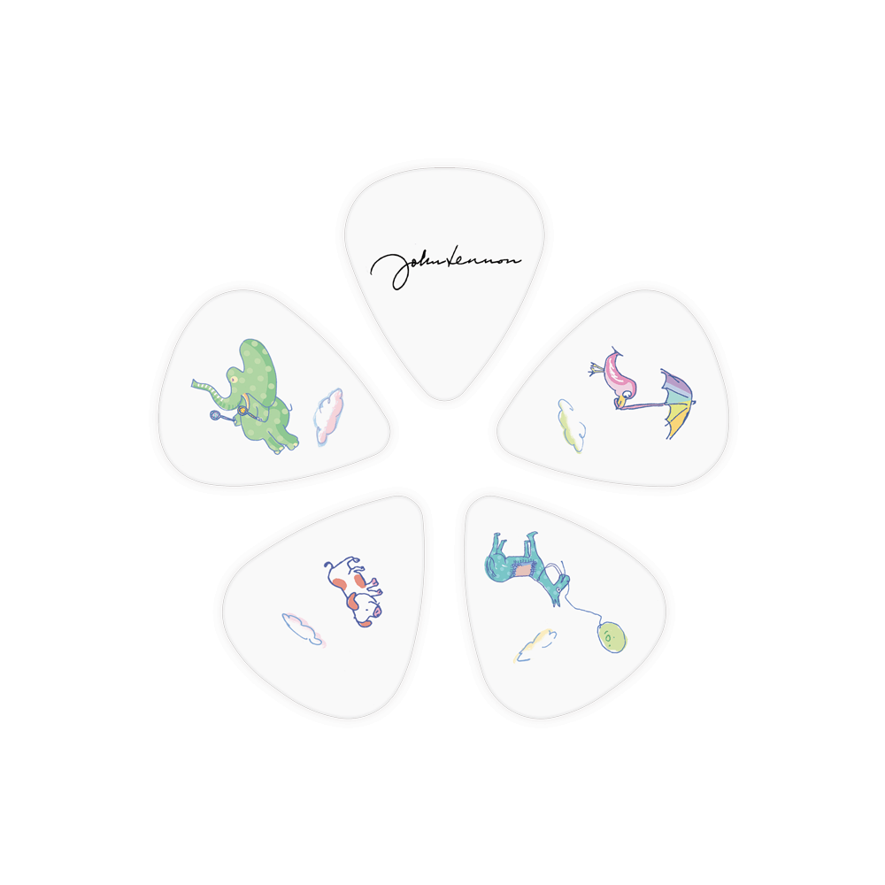 D'Addario John Lennon Art Series Picks - Imagine Animals