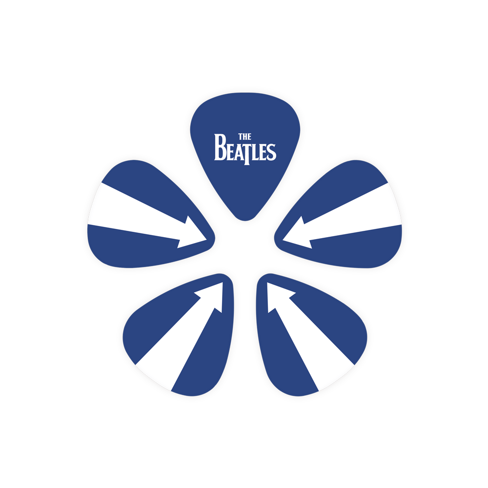 D'Addario Beatles 1964 Tour Ed Sullivan Stage Guitar Picks, Medium Gauge (.70mm) 10-Pack