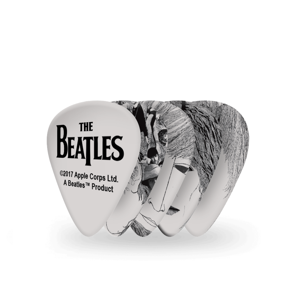 D'Addario Beatles Guitar Picks, Revolver, 10 pack, Medium