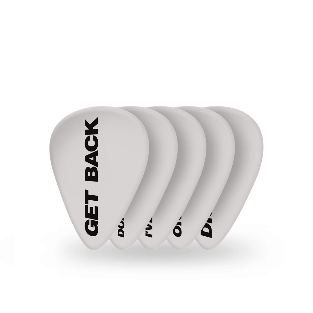 D'Addario Beatles Guitar Picks, Get Back, 10-Pack, Medium