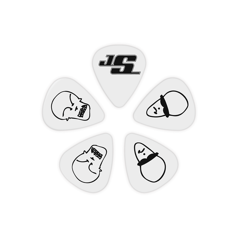 D'Addario Joe Satriani Guitar Picks, White, 10 pack, Heavy