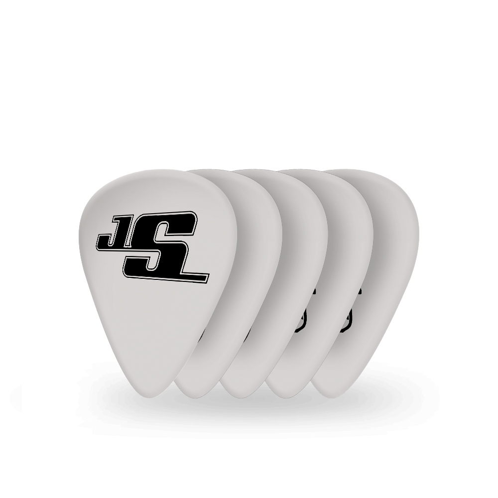 D'Addario Joe Satriani Guitar Picks, White, 10 pack, Heavy