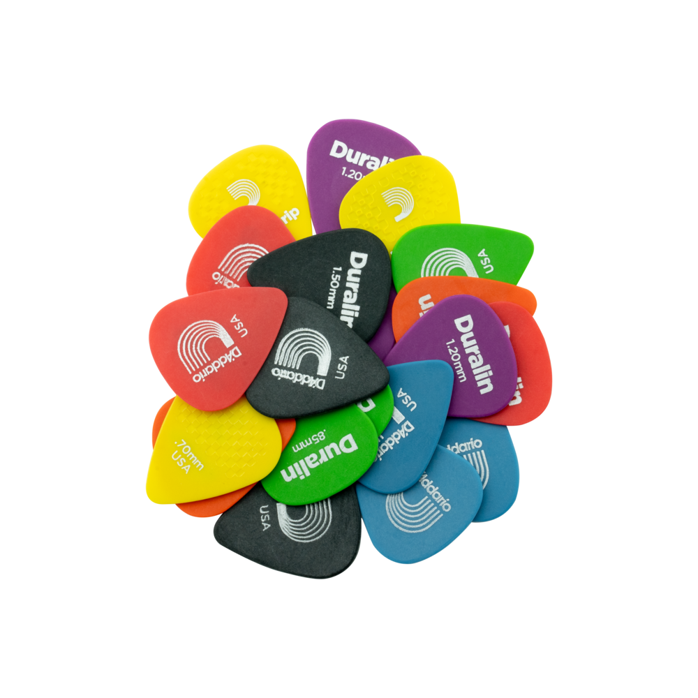 D'Addario Duralin Standard Guitar Picks - 10 Pack 1DYL3-10 Yellow  Light/Medium .70mm