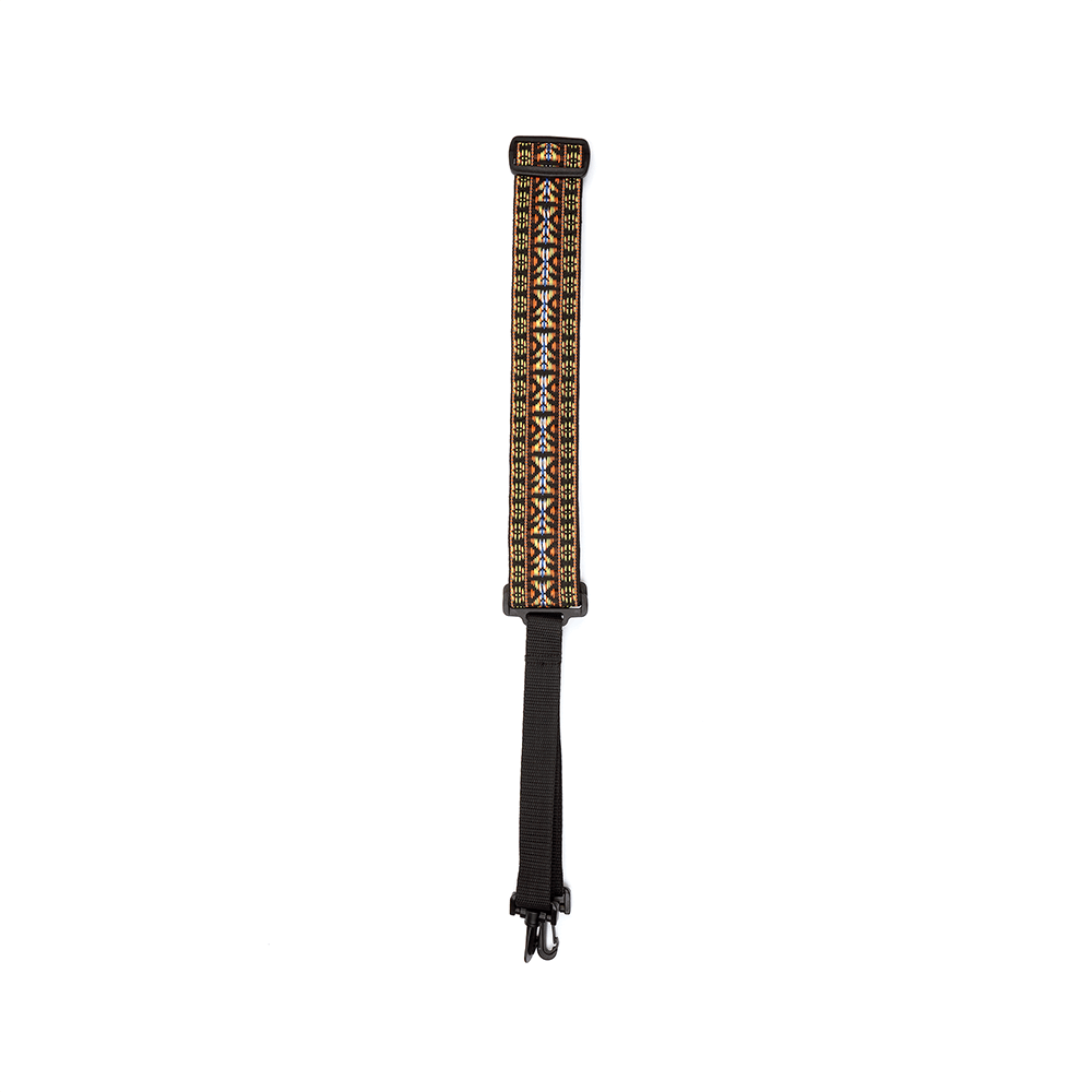 D'Addario Woven Banjo Strap, Hootenanny, Yellow and Brown