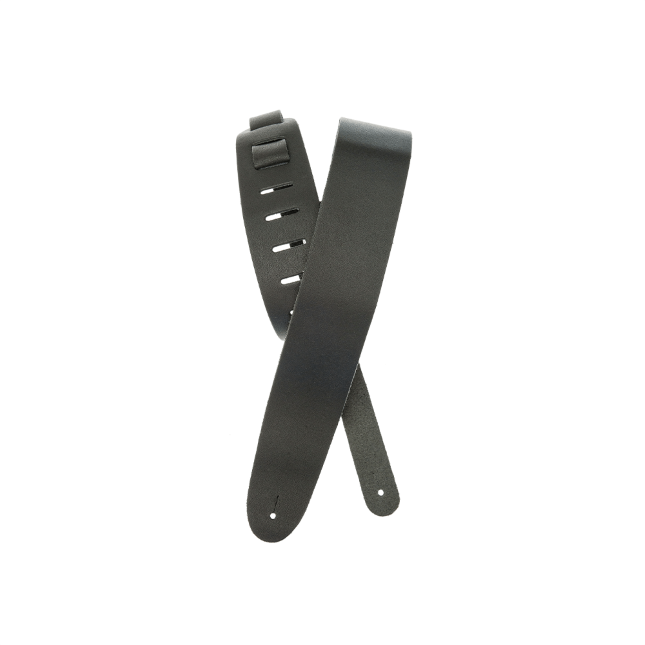 D&#39;Addario Basic Classic Leather Guitar Strap, Black