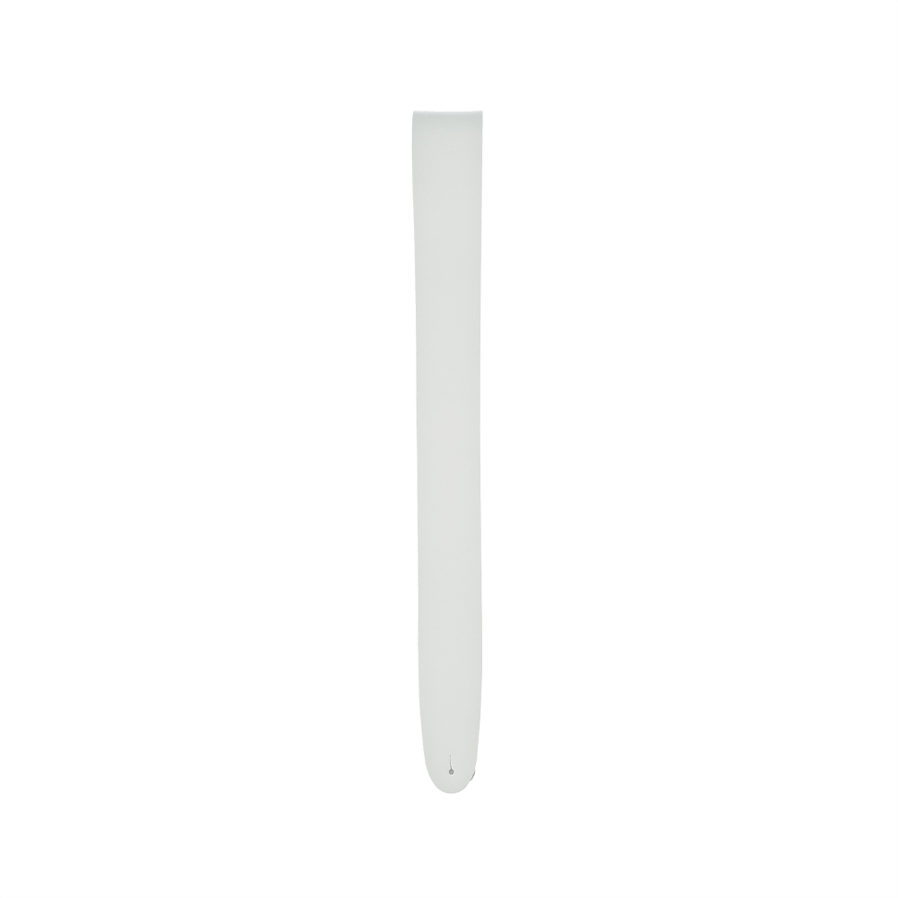 D'Addario Basic Classic Leather Guitar Strap, White