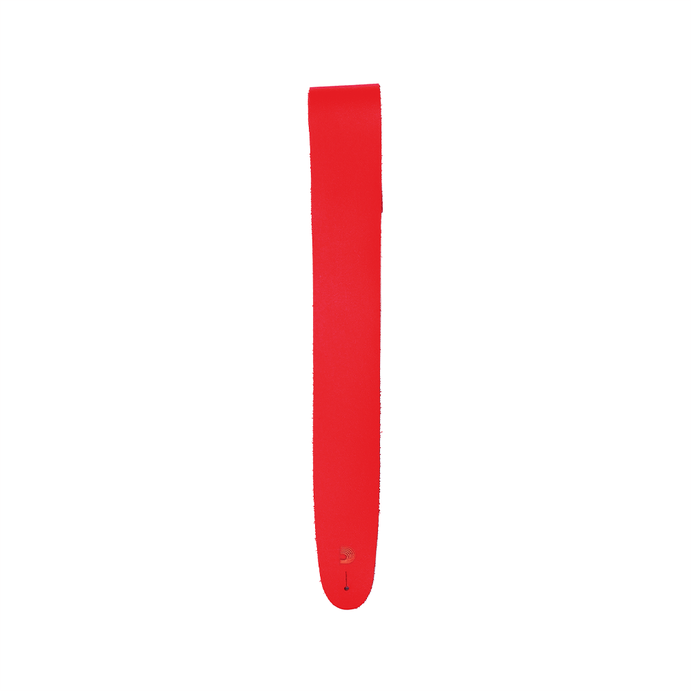 D'Addario Classic Leather Guitar Strap, Red