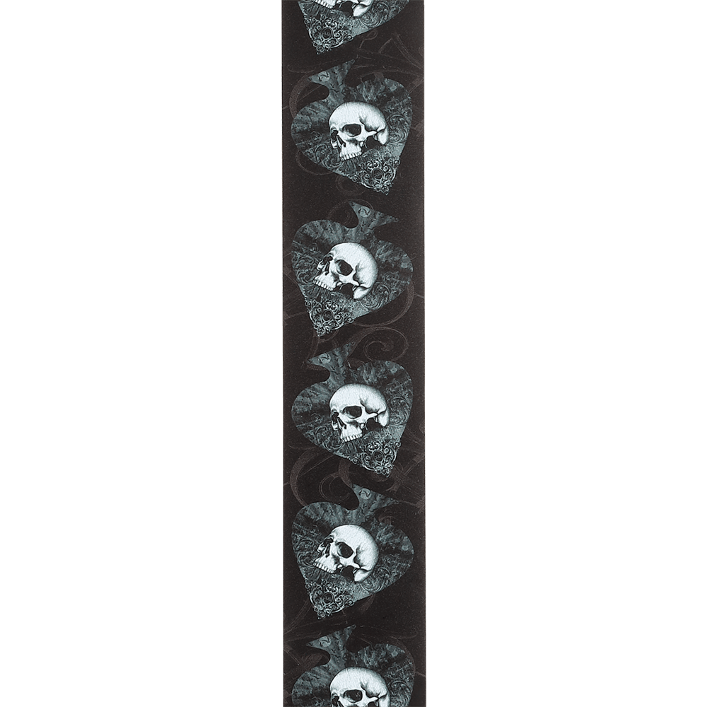 D'Addario Alchemy Leather Guitar Strap, Death Club