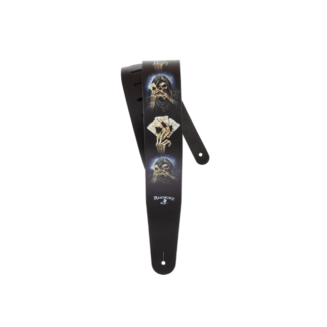 Alchemy Leather Guitar Strap, Reapers Ace