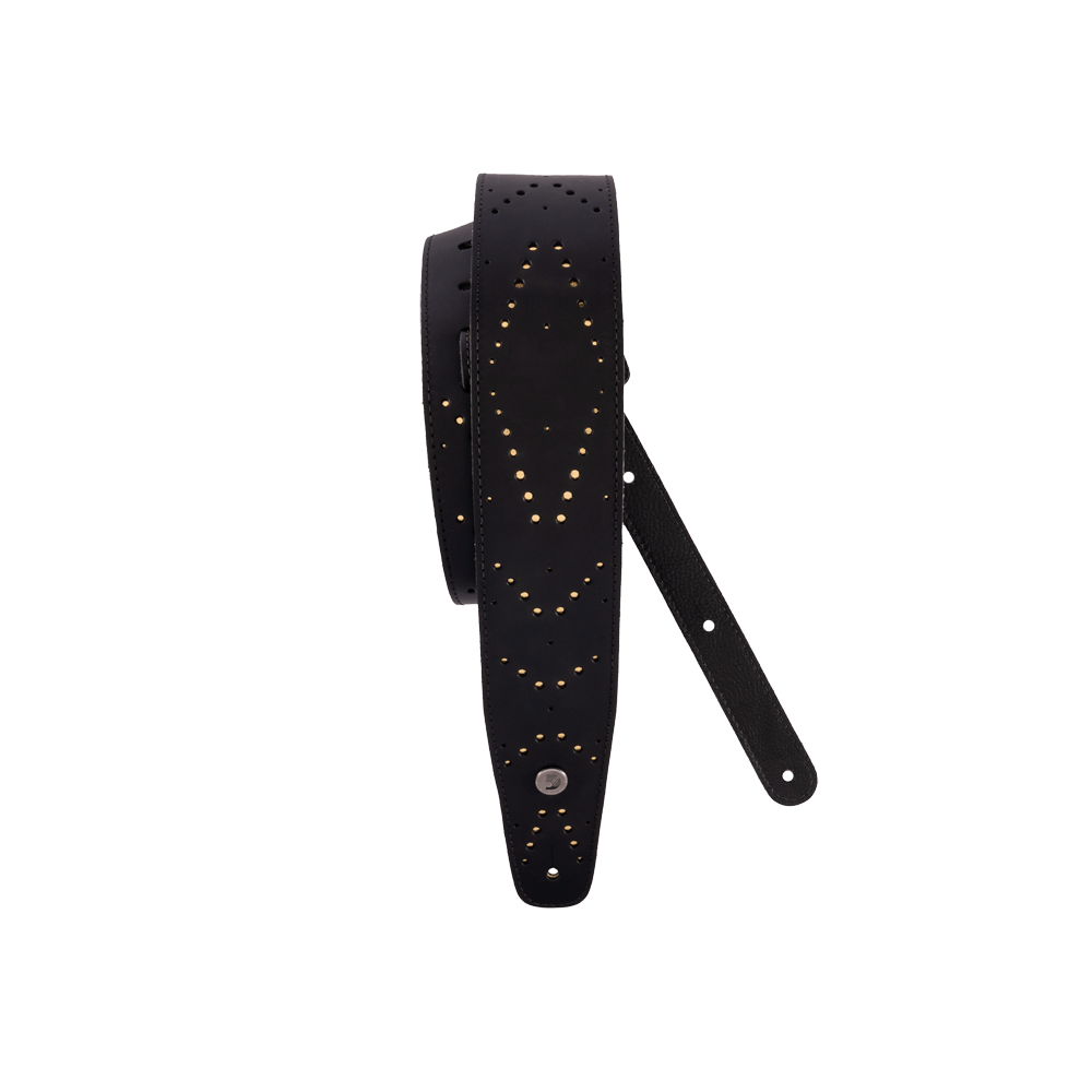 D'Addario Vented Leather Guitar Strap, Star Dust
