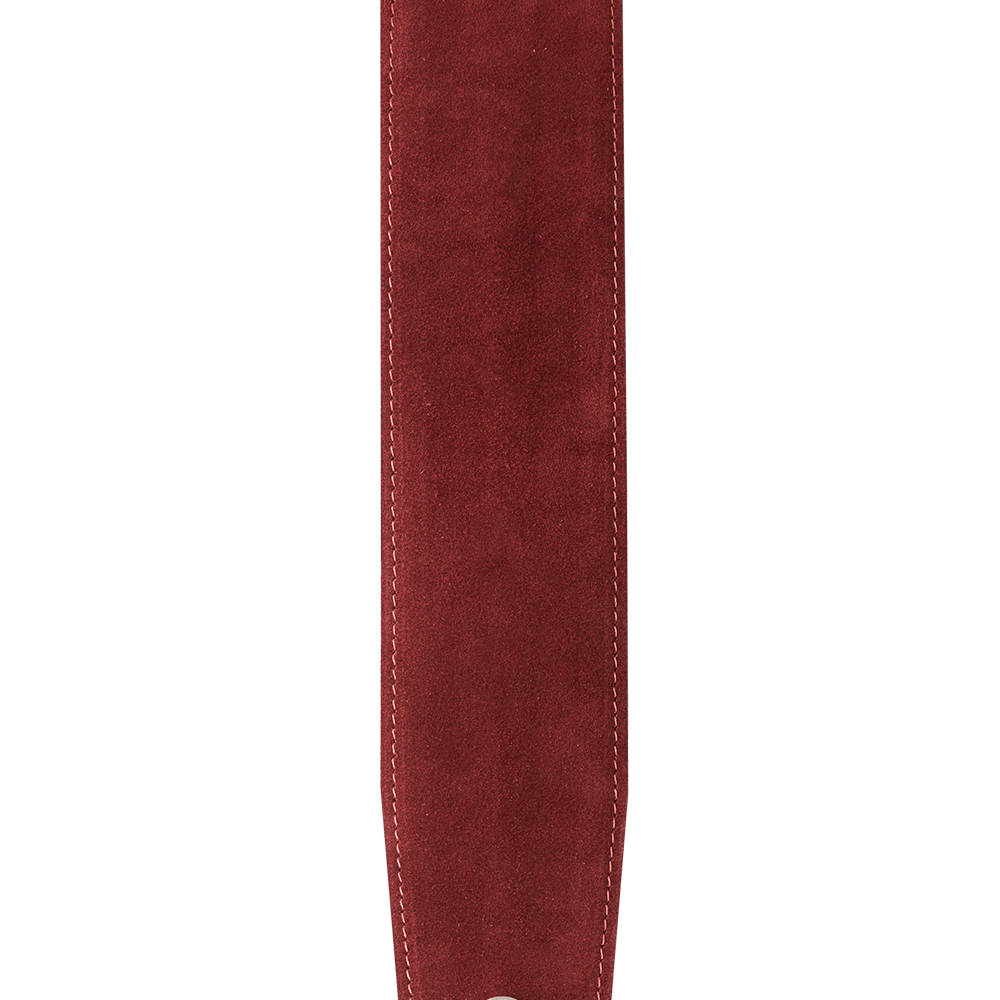 D'Addario Suede Guitar Strap, Burgundy