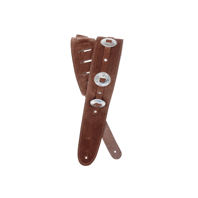 Conchos Leather Guitar Straps