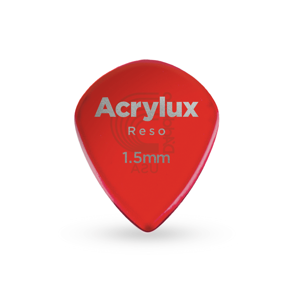 D'Addario Acrylux Reso Jazz Guitar Pick, 25-pack
