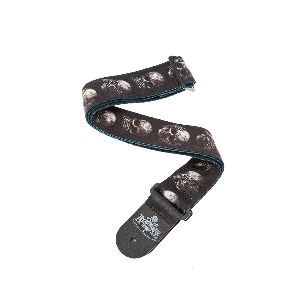 D'Addario Alchemy Guitar Strap, Muted Skulls