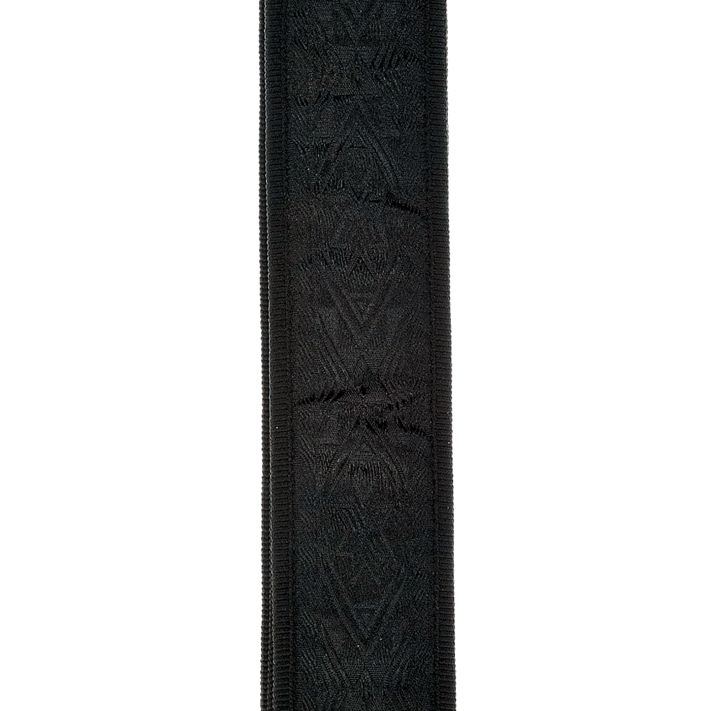 D'Addario Woven Guitar Strap, Black Satin