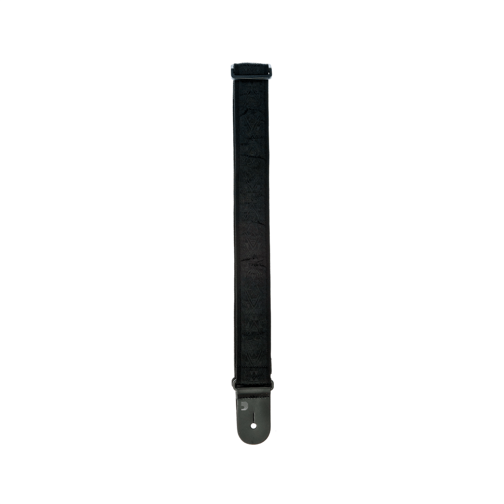 D'Addario Woven Guitar Strap, Black Satin