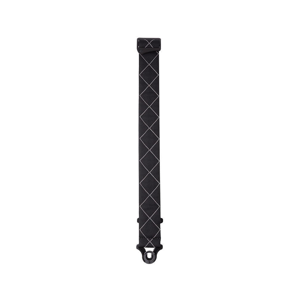 D'Addario Auto Lock Guitar Strap, Black Padded Diamonds