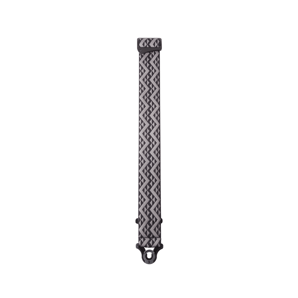 D'Addario Auto Lock Guitar Strap, Black Padded Geometric
