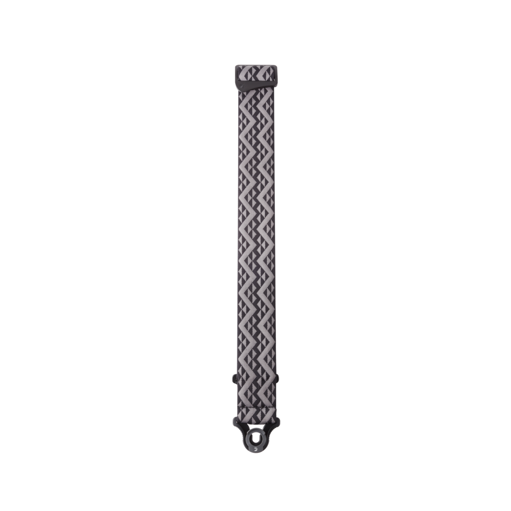 D'Addario Auto Lock Guitar Strap, Black Padded Geometric