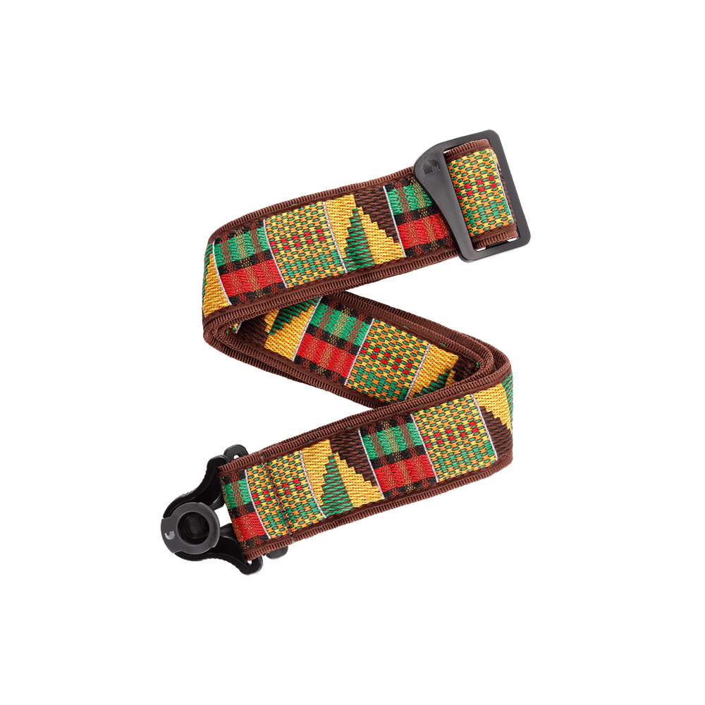 D'Addario Auto Lock Guitar Strap, African Weave