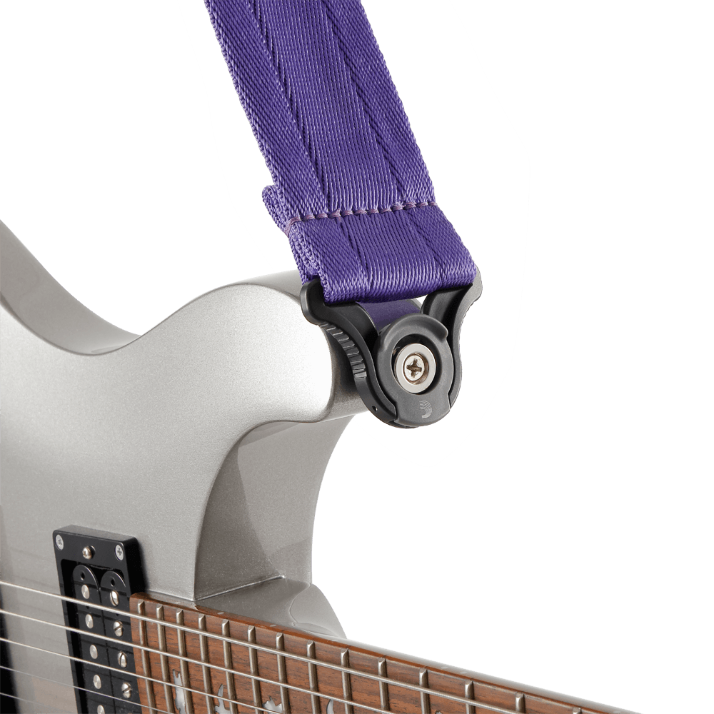 D'Addario Auto Lock Guitar Strap, Deep Violet