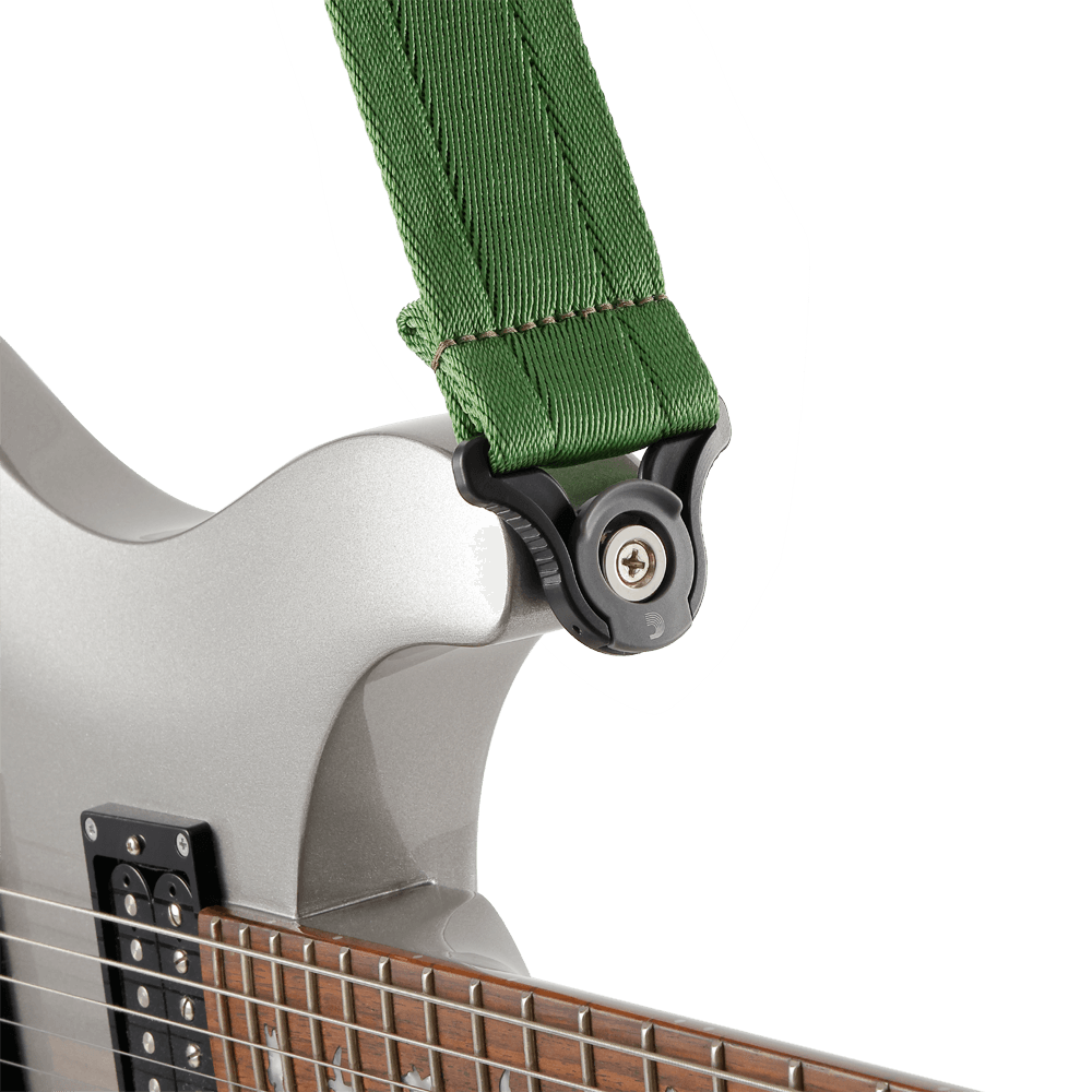 D'Addario Auto Lock Guitar Strap, Verdant