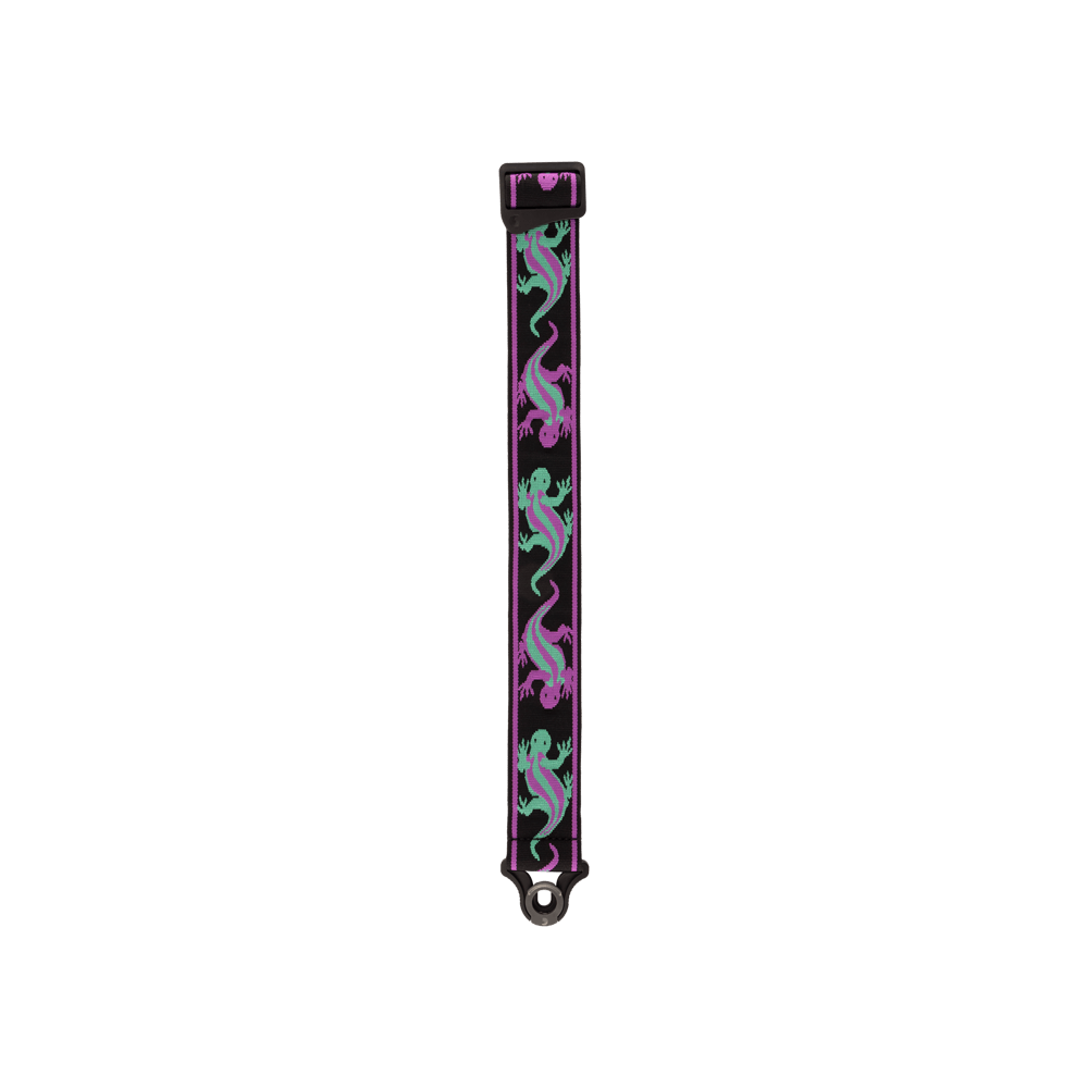 D'Addario Auto Lock Vintage Planet Waves, Lizards Green/Purple