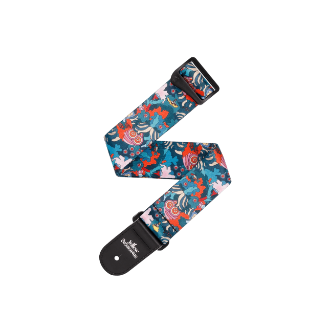 D'Addario Beatles Yellow Submarine 55th Anniversary Polyester Guitar Strap, Under The Sea