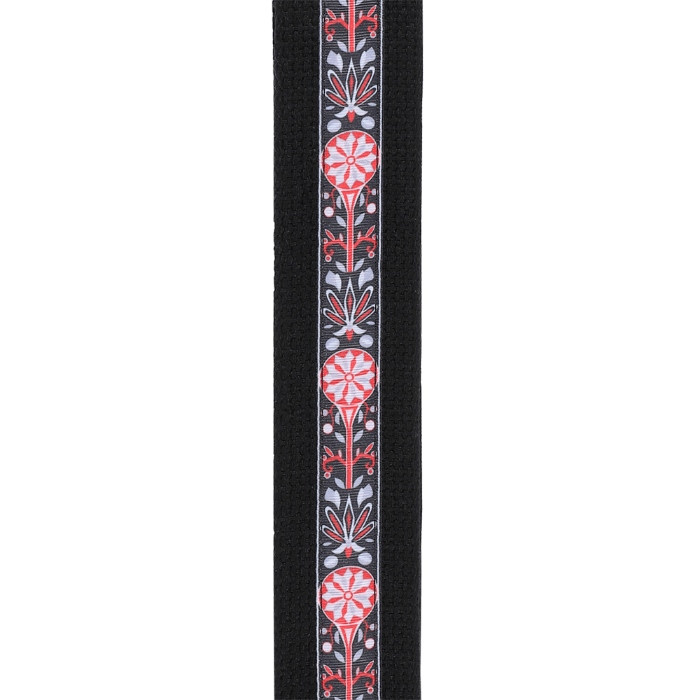Deluxe Cotton Guitar Strap, Black
