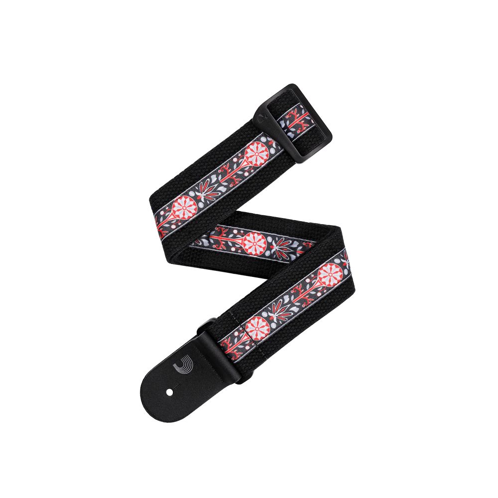 Deluxe Cotton Guitar Strap, Black