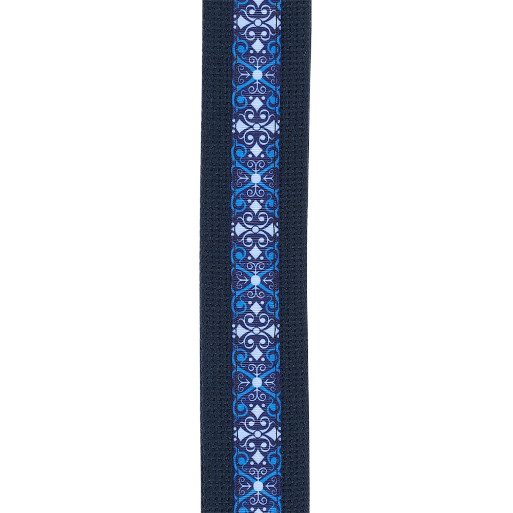 Deluxe Cotton Guitar Strap, Blue