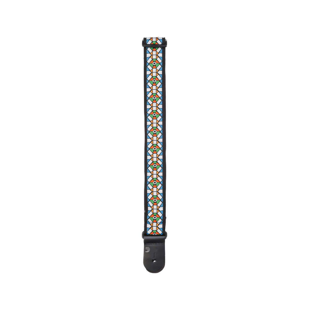 D'Addario Woven Guitar Strap, Stained Glass