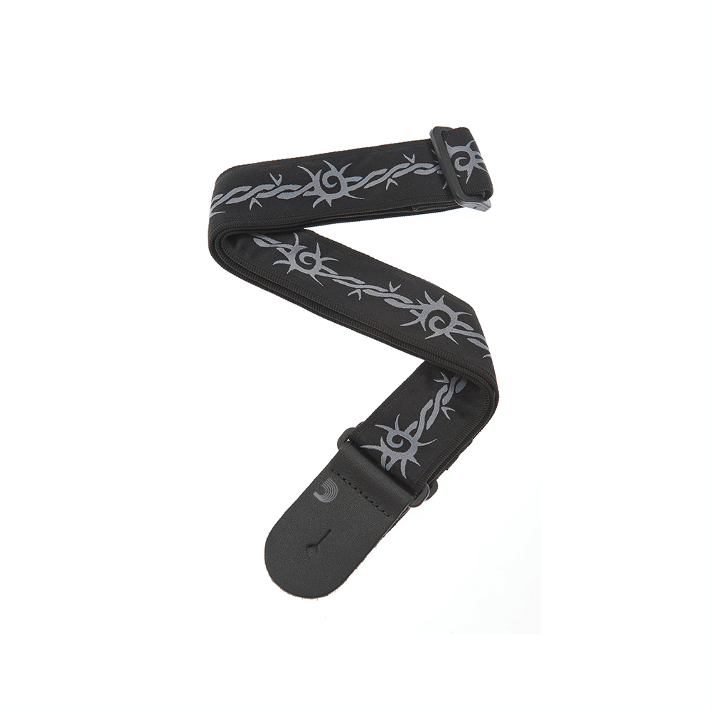 D'Addario Woven Guitar Strap, Barbed Wire