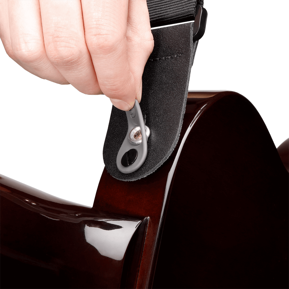 D'Addario Pad Lock Guitar Strap, Black