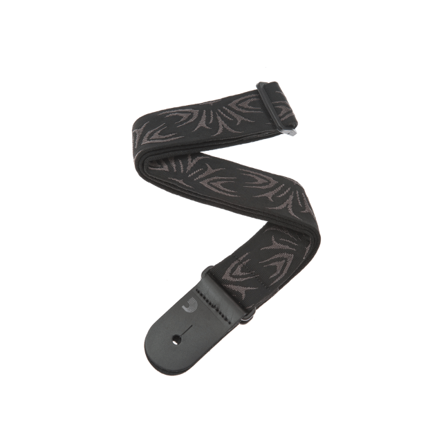 Woven Guitar Strap, Black/Grey Tattoo