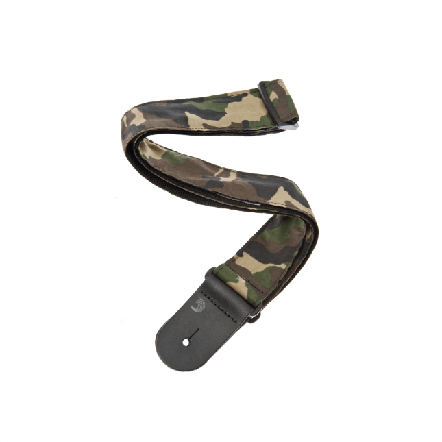 Woven Guitar Strap, Camouflage 