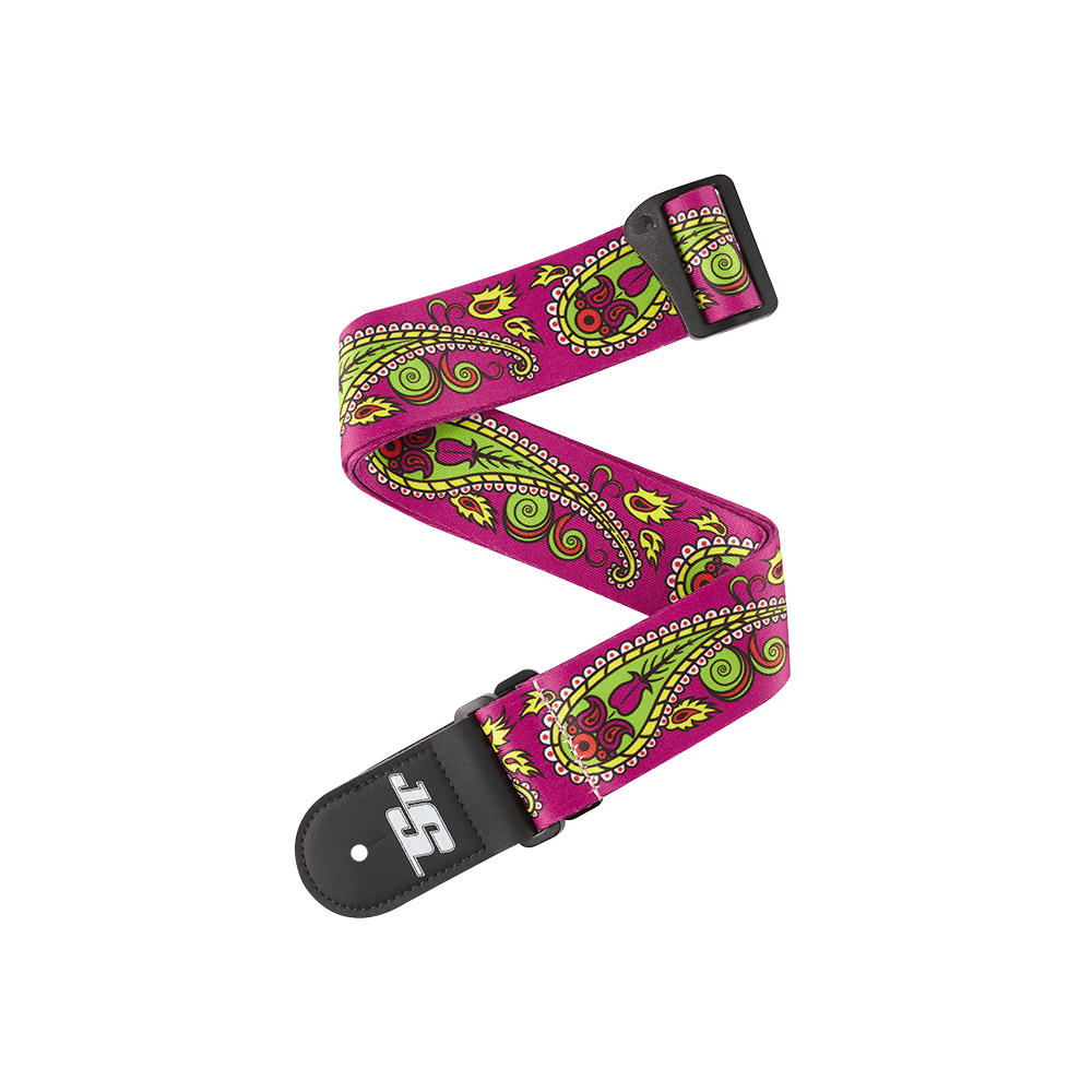 D'Addario Joe Satriani Guitar Strap, Paisley Purple