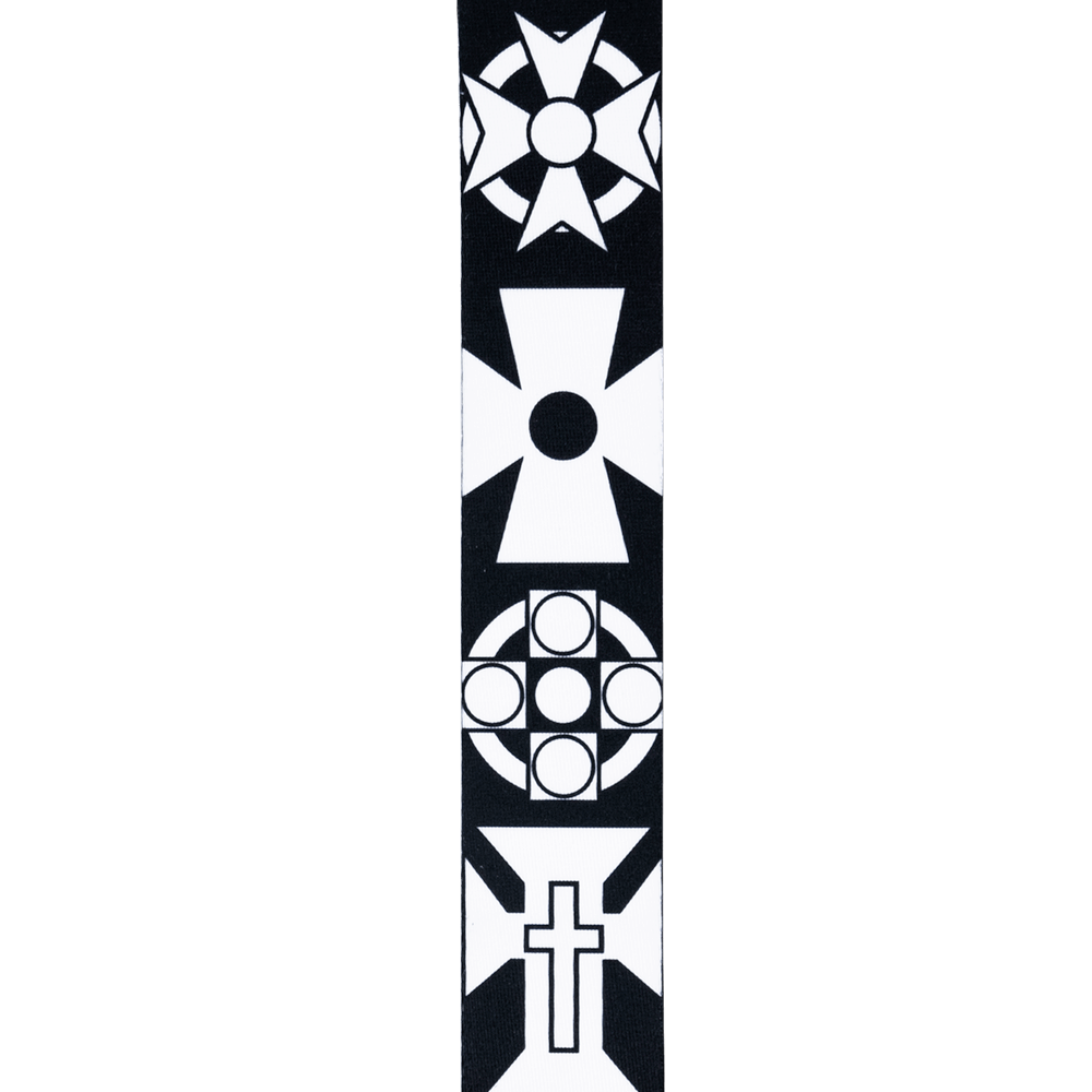 D'Addario Joe Satriani Swivel Guitar Strap, Crosses