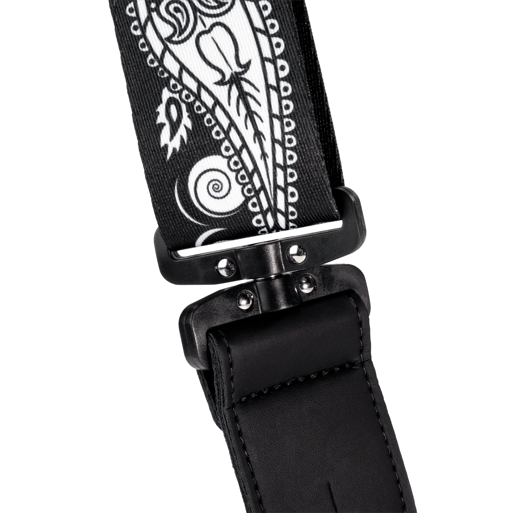 D'Addario Joe Satriani Swivel Guitar Strap, Black Paisley