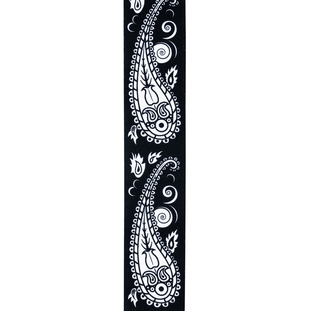 D'Addario Joe Satriani Swivel Guitar Strap, Black Paisley