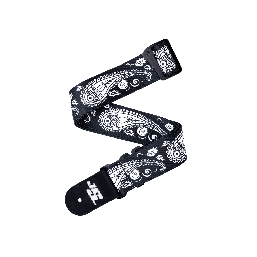 D'Addario Joe Satriani Swivel Guitar Strap, Black Paisley