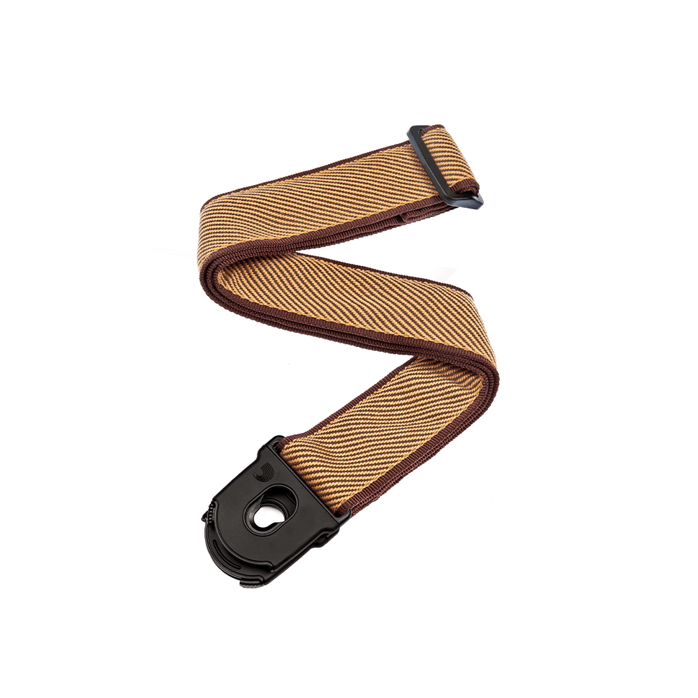 D'Addario Planet Lock Guitar Strap, Tweed